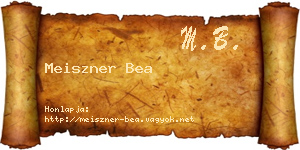Meiszner Bea névjegykártya